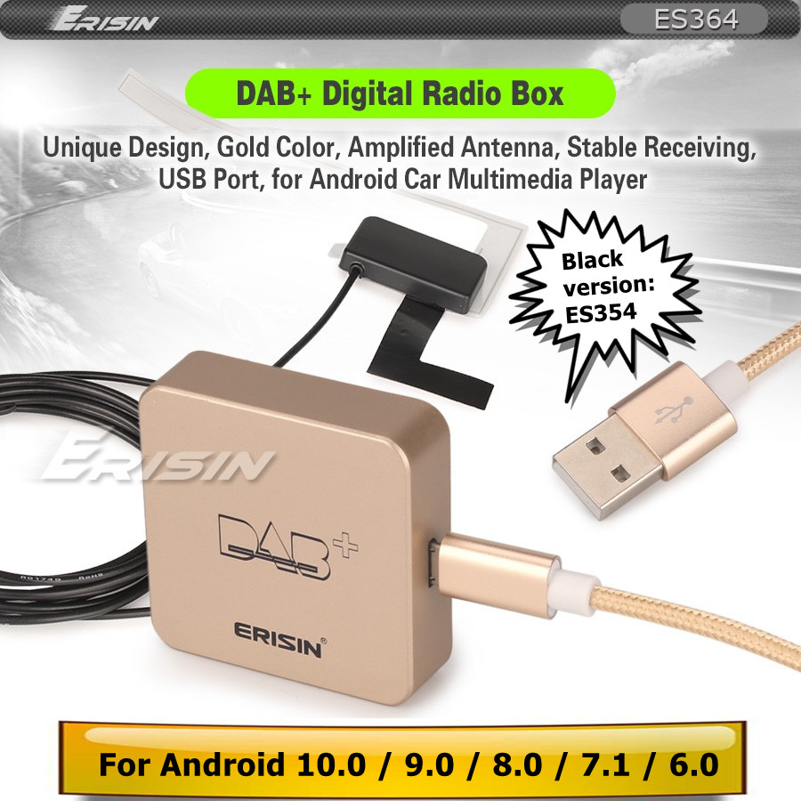 DAB+ USB adapter met antenne voor Android autoradio's