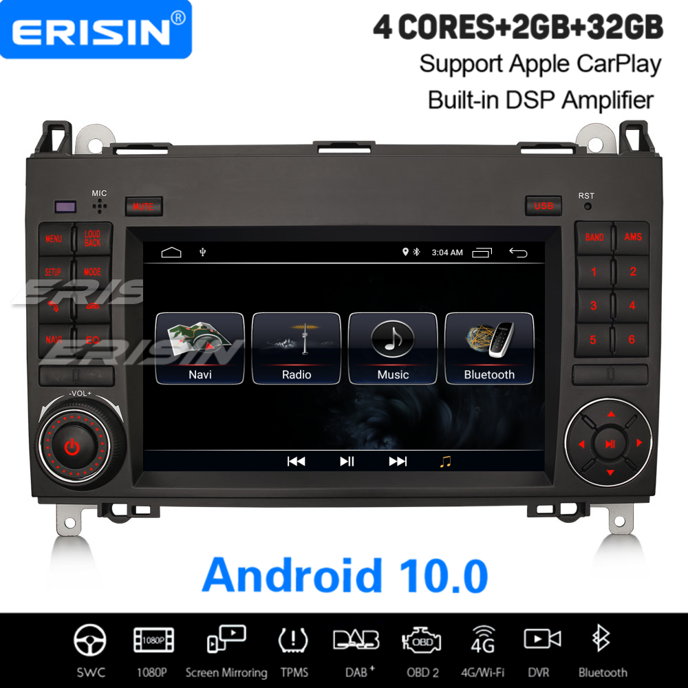 ACV Façade Autoradio Mercedes Classe A W169 & Classe B – Montage Propre Et Facile