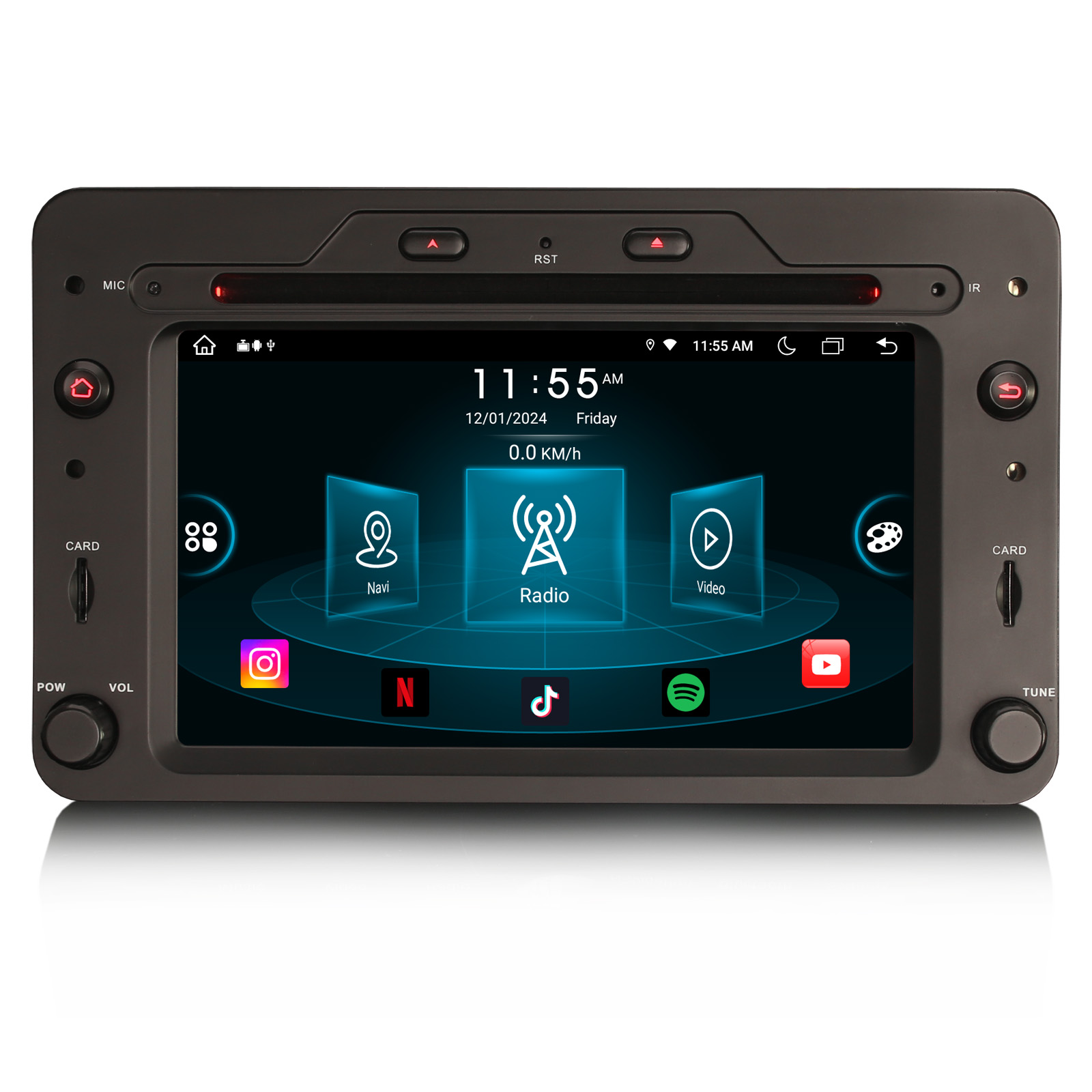 Autoradio Android 14 6.2" Pour Alfa Romeo (Spider, 159, Brera) - CarPlay/Android Auto - 4G - 64Go - Neuf